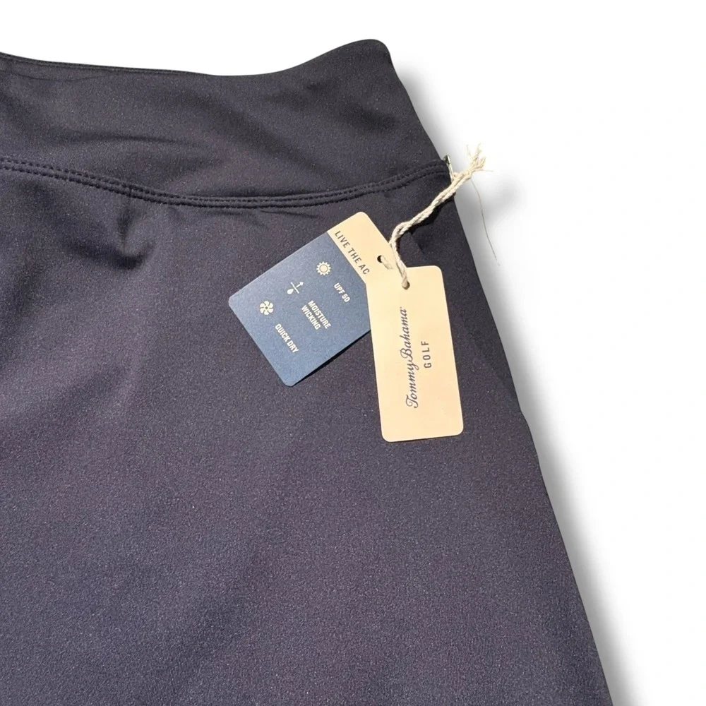 Tommy Bahama Golf Women's Navy‎ Blue Skort  Built-in Shorts UPF 50 Quick Dry XL